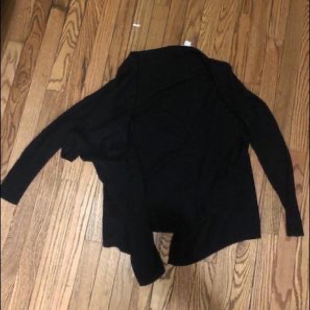 H&M Drape Black Cardigan